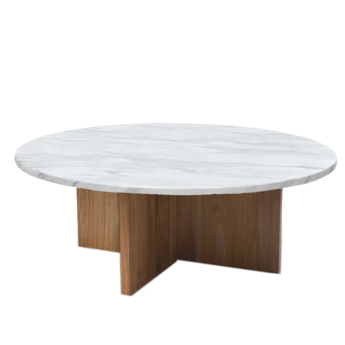 Wood table base for deals marble top