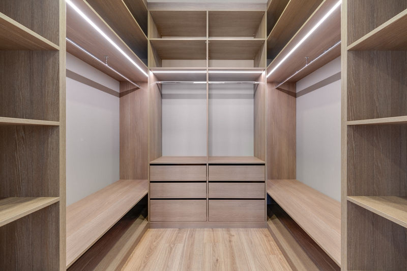 Storage built in, not stood against a wall